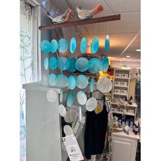 BIRD CAPIZ SHELL WIND CHIME