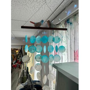 BIRD CAPIZ SHELL WIND CHIME