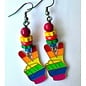 KAMALA DESIGNS RAINBOW PEACE EARRINGS