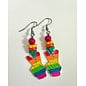 KAMALA DESIGNS RAINBOW PEACE EARRINGS