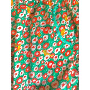 KAMALA DESIGNS JESSE WIDE CROPPED PANT - ORANGE CATS IN FLOWERS