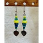 KAMALA DESIGNS COLORFUL HEART EARRINGS #1