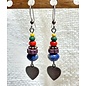 KAMALA DESIGNS COLORFUL HEART EARRINGS #2