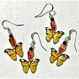 MONARCH BUTTERFLY EARRINGS