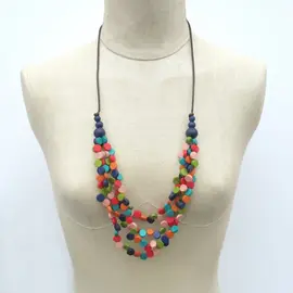 COLORFUL LITTLE DISCS NECKLACE