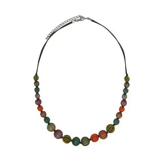 WRAPPED BEADS NECKLACE