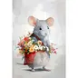 BLANK CARD - BOUQUET DE SOURIS