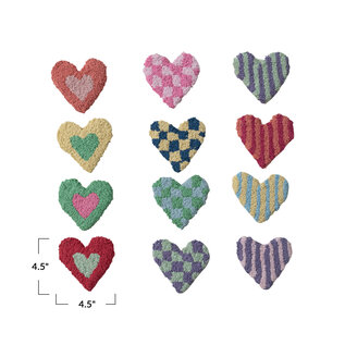 TUFTED HEART COASTER