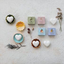 HEART SHAPED SOAP - HONEYSUCKLE