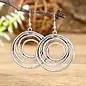 EARRINGS - ORGANIC SILVER CIRCLES