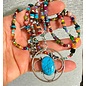 STACKABLE BEADED NECKLACE WITH PENDANT