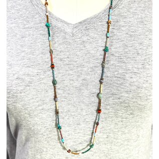 STACKABLE BEADED NECKLACE- BEACH
