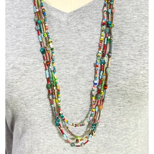 STACKABLE BEADED NECKLACE- PASTEL