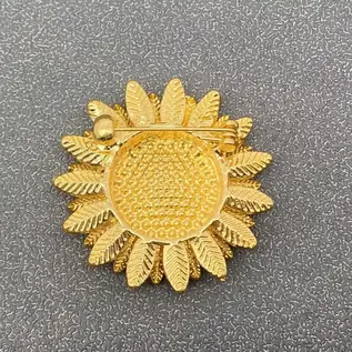 SPARKLY SUNFLOWER PIN