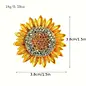 SPARKLY SUNFLOWER PIN
