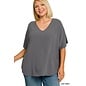 SOFT LOOSE TOP - ASH GREY