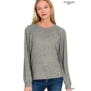 HEATHERED LONG SLEEVE