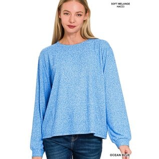 HEATHERED LONG SLEEVE