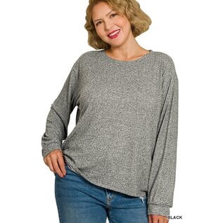 HEATHERED LONG SLEEVE