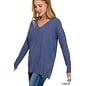 SOFT V NECK TOP- 2 COLORS
