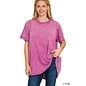 ROOMY MINERAL WASH FLARE TOP - 2 COLORS