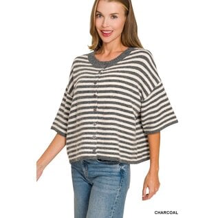 HALF SLEEVE CARDIGAN- 3 COLORS
