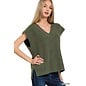 SWEATER VEST - DARK OLIVE