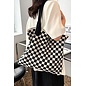 ADORABLE CHECKER TOTE - 4 COLORS