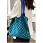ADORABLE CHECKER TOTE - 4 COLORS