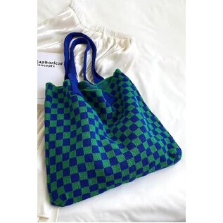 ADORABLE CHECKER TOTE - 4 COLORS