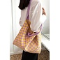 ADORABLE CHECKER TOTE - 4 COLORS