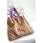 ADORABLE CHECKER TOTE - 4 COLORS