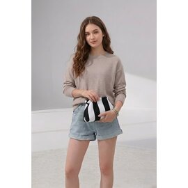 BOLD STRIPE CLUTCH BAG - COLOR CHOICES