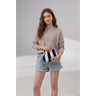 BOLD STRIPE CLUTCH BAG - COLOR CHOICES