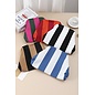 BOLD STRIPE CLUTCH BAG - COLOR CHOICES