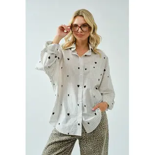 BUTTON SHIRT WITH HEARTS