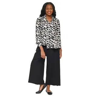 ASYMMETRICAL BUTTON FRONT BLOUSE