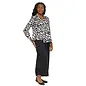 ASYMMETRICAL BUTTON FRONT BLOUSE