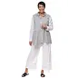 SOFT GREYS COLOR BLOCK TUNIC