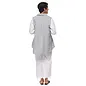 SOFT GREYS COLOR BLOCK TUNIC