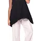 RUFFLE HEM TANK BLACK
