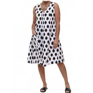 BIG DOTS SLEEVELESS DRESS