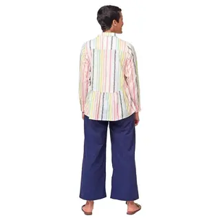 DROP WAIST SHIRT IN VINE PRINT
