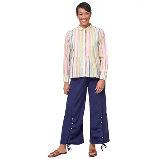 DROP WAIST SHIRT IN VINE PRINT
