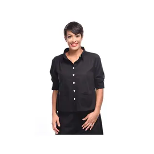 3/4 SLEEVE BLACK TOP