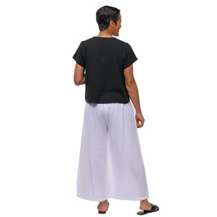 GAUZE BUTTON TOP