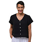 GAUZE BUTTON TOP