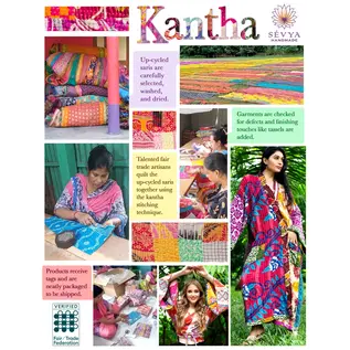 KANTHA REVERSIBLE WRAP TOP
