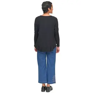 FLARE TOP WITH FLOUNCE HEM