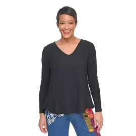 FLARE TOP WITH FLOUNCE HEM